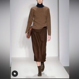 Vintage Brown Valerie Stevens Midi Pencil Skirt